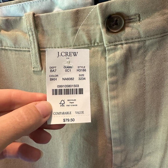 J.Crew Men’s Straight-fit flex chino pant 32x34 brand new with tags never worn - Picture 4 of 6
